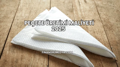Peçete Üretimi Maliyeti 2025