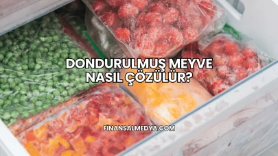Dondurulmuş Meyve Nasıl Çözülür?