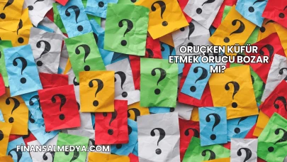 Oruçken Küfür Etmek Orucu Bozar mı?