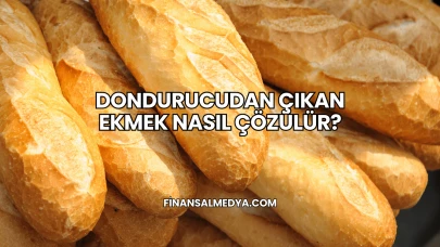 Dondurucudan Çıkan Ekmek Nasıl Çözülür?