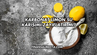 Karbonat Limon Su Karışımı Zayıflatır mı?