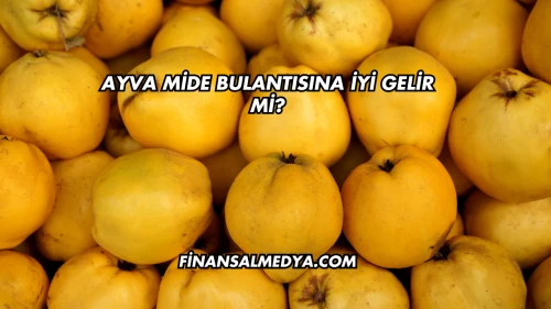 Ayva Mide Bulantısına İyi Gelir mi?
