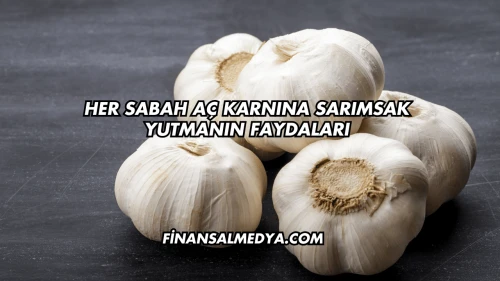 Her Sabah Aç Karnına Sarımsak Yutmanın Faydaları
