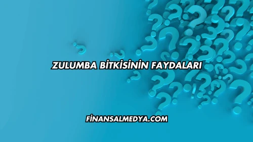 Zulumba Bitkisinin Faydaları