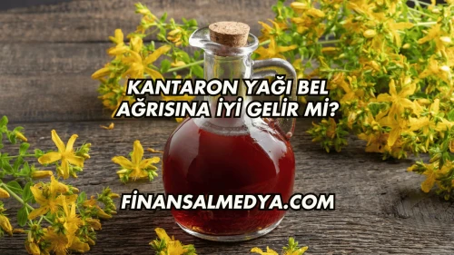 Kantaron Yağı Bel Ağrısına İyi Gelir mi?