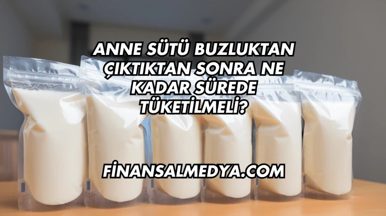 Anne Sütü Buzluktan Çıktıktan Sonra Ne Kadar Sürede Tüketilmeli?