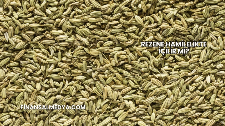 Rezene Hamilelikte İçilir mi?