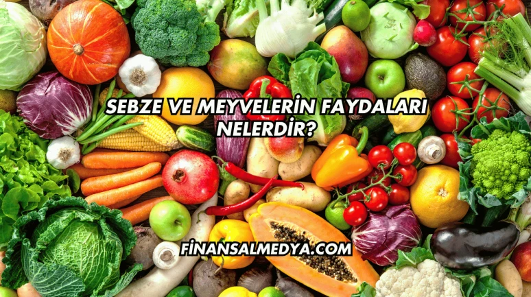 Sebze ve Meyvelerin Faydaları Nelerdir?