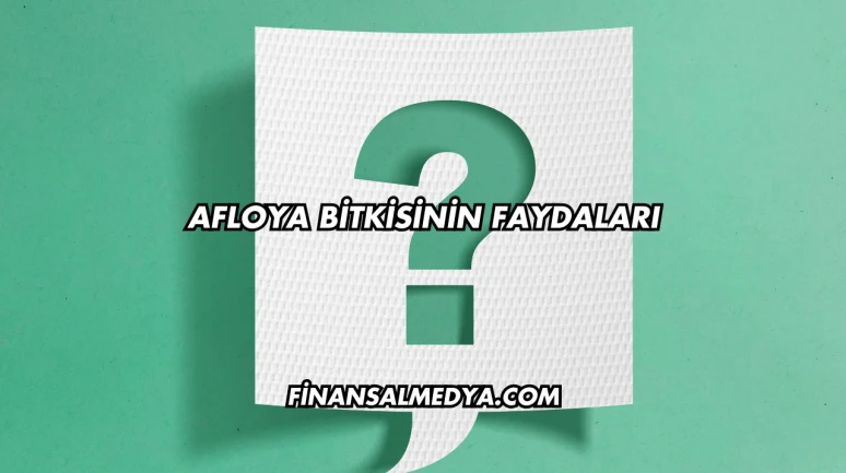 Afloya Bitkisinin Faydaları