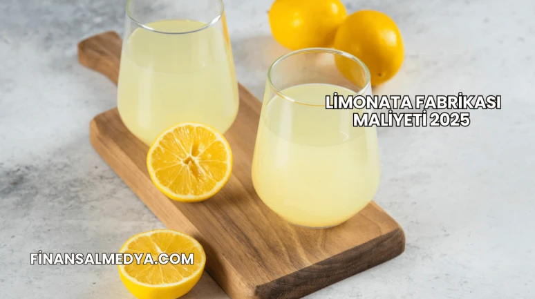 Limonata Fabrikası Maliyeti 2025
