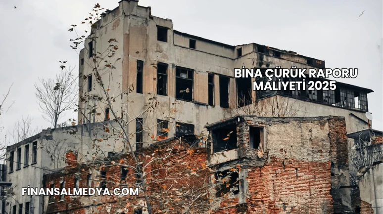 Bina Çürük Raporu Maliyeti 2025