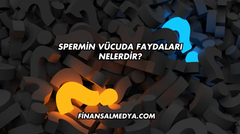 Spermin Vücuda Faydaları Nelerdir?
