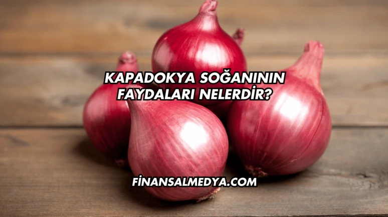 Kapadokya Soğanının Faydaları Nelerdir?