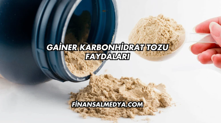 Gainer Karbonhidrat Tozu Faydaları