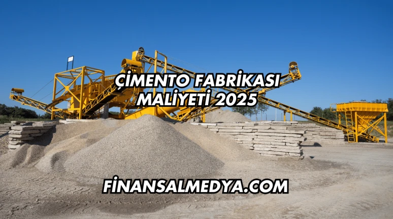 Çimento Fabrikası Maliyeti 2025