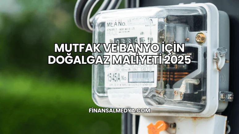 Mutfak ve Banyo İçin Doğalgaz Maliyeti 2025
