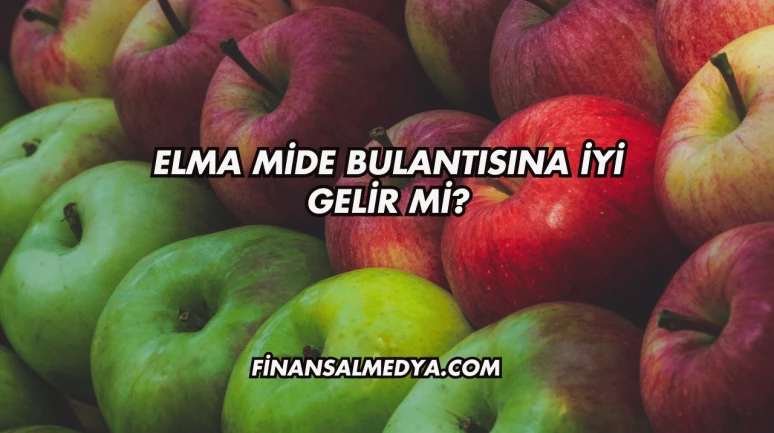 Elma Mide Bulantısına İyi Gelir mi?