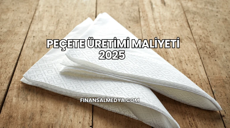 Peçete Üretimi Maliyeti 2025