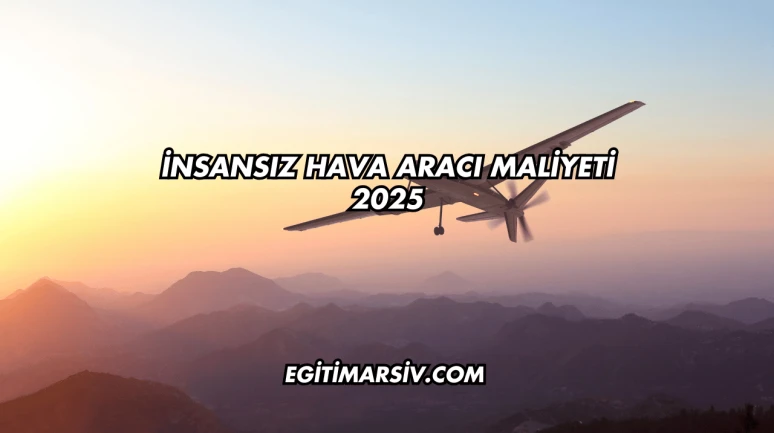 İnsansız Hava Aracı Maliyeti 2025