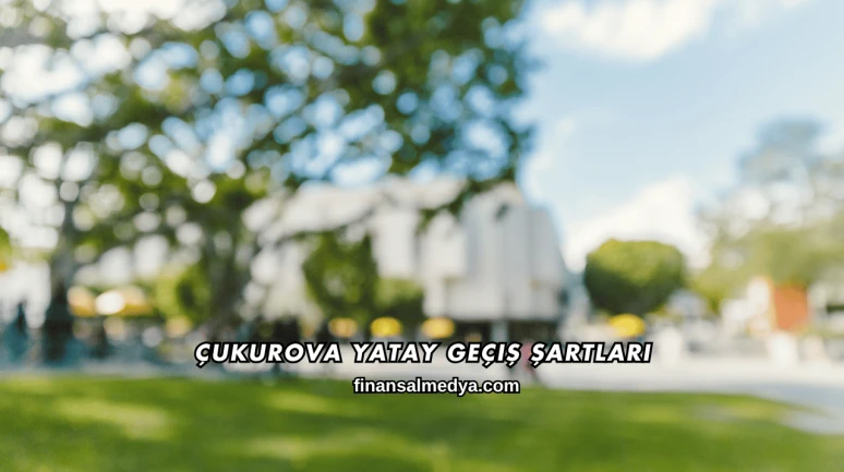 Çukurova Yatay Geçiş Şartları