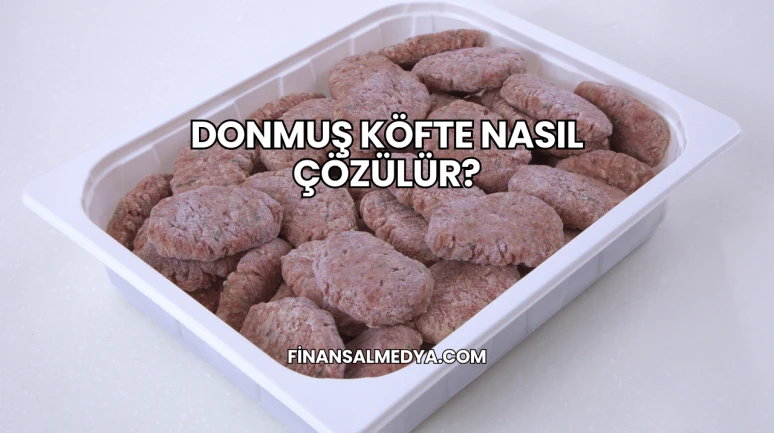 Donmuş Köfte Nasıl Çözülür?