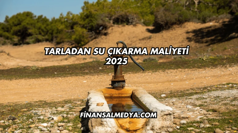 Tarladan Su Çıkarma Maliyeti 2025